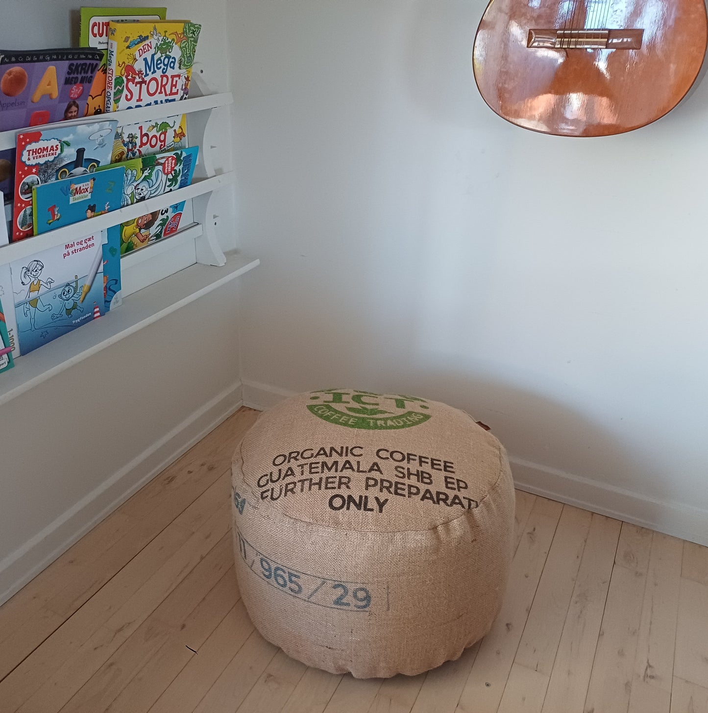 Puf af stof fra kaffesække