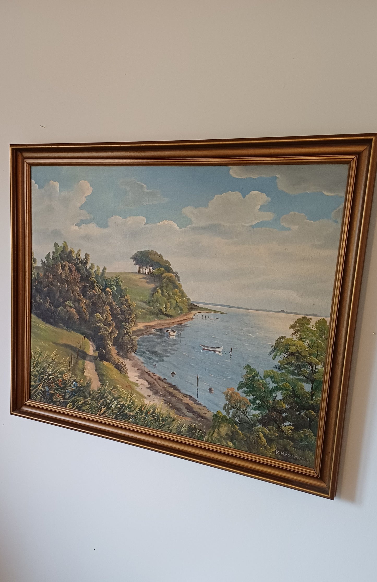 Smukt maleri - Ved kysten