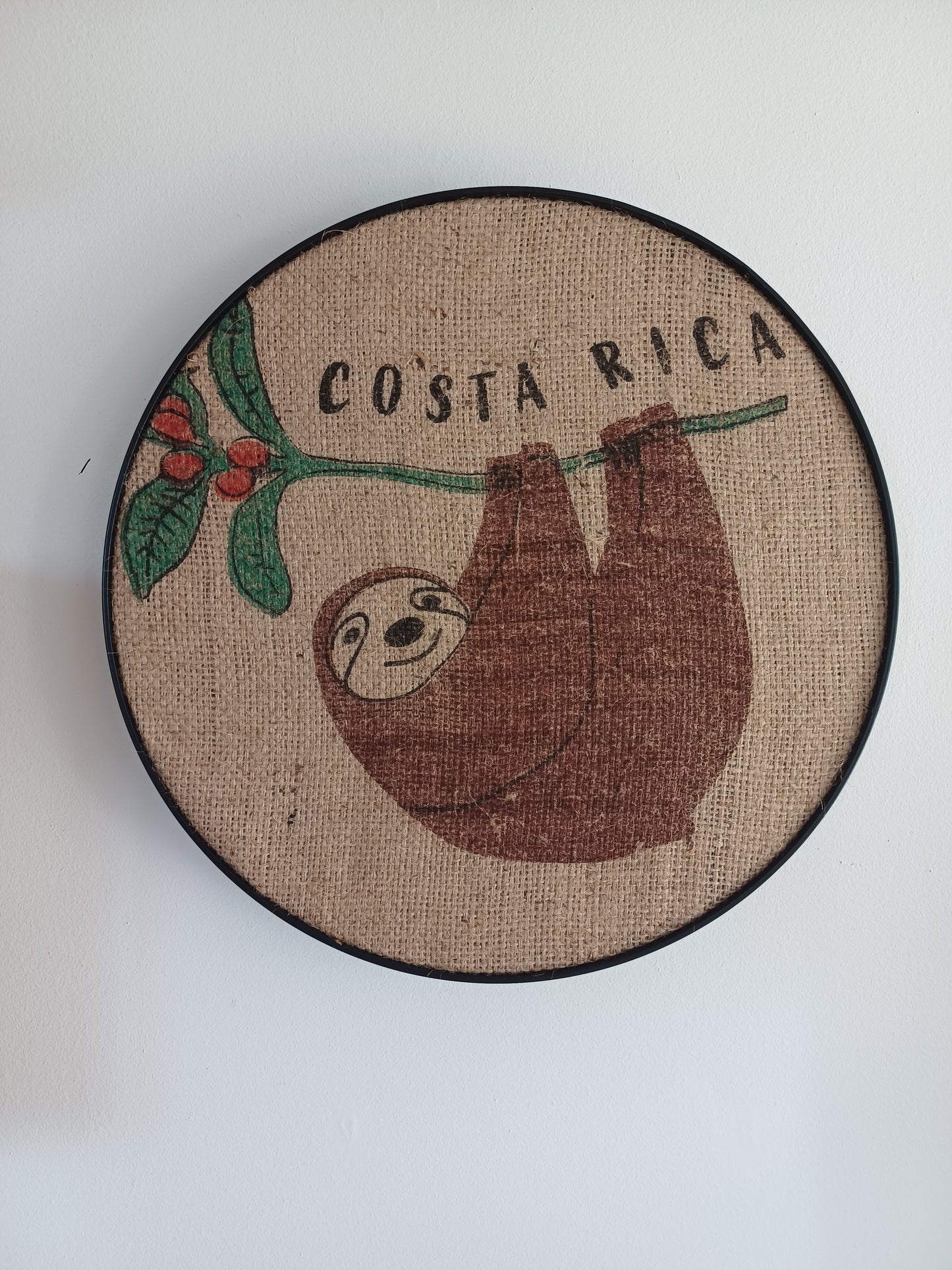 Elegant ramme med smukt kaffesækkeprint - Costa Rica