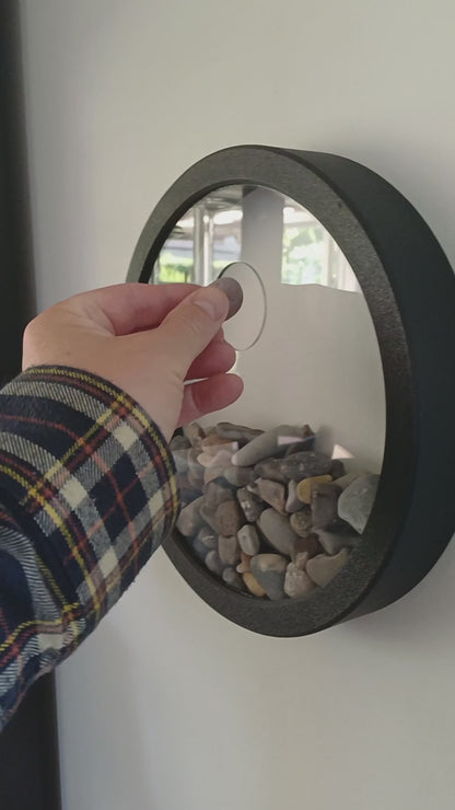 Rund DIY-ramme med plexiplade – Ø 25 cm